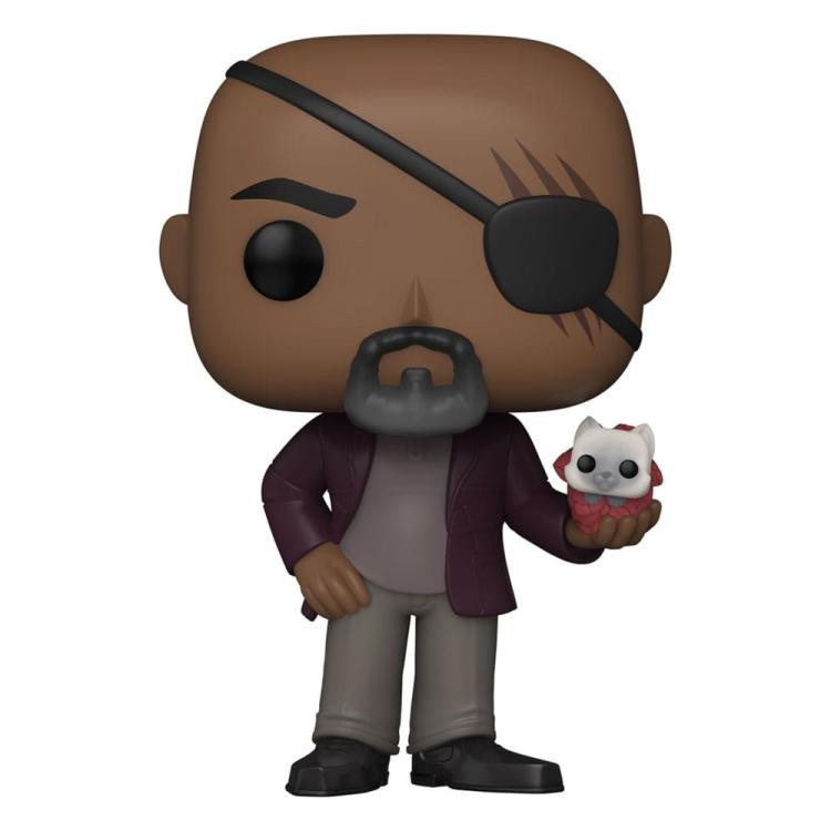 Funko Pop ! Marvel Studios - The Marvels - (1253) Nick Fury Vinyl Figure 9Cm