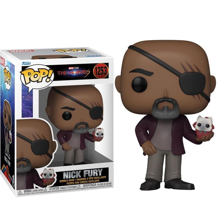 Funko Pop ! Marvel Studios - The Marvels - (1253) Nick Fury Vinyl Figure 9Cm