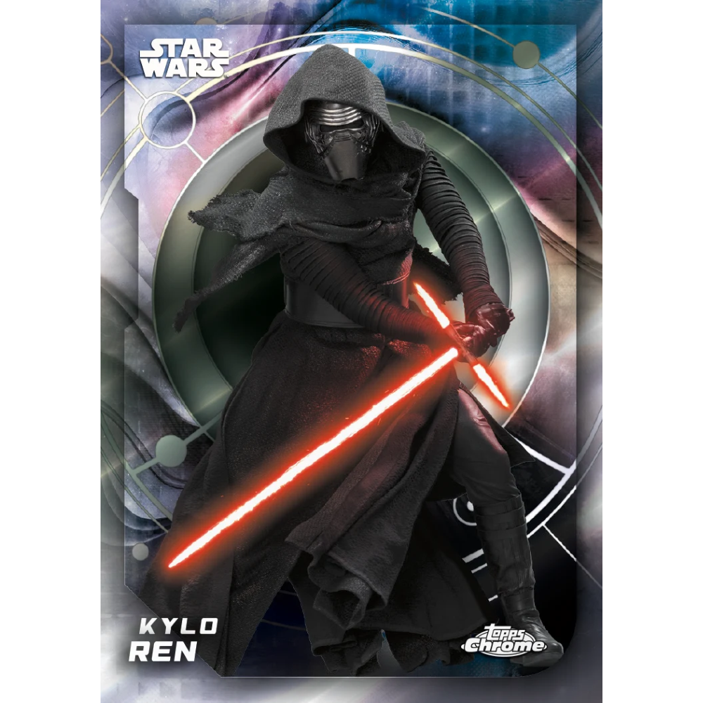 Topps Chrome - Star Wars Value Box 2026 Card Collezionabili 32 Carte Ufficiali - 8 Buste TCG