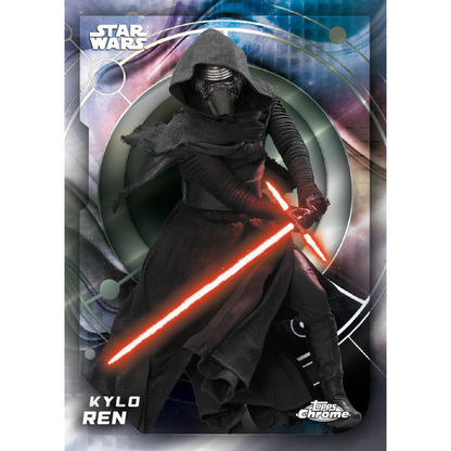 Topps Chrome - Star Wars Value Box 2026 Card Collezionabili 32 Carte Ufficiali - 8 Buste TCG