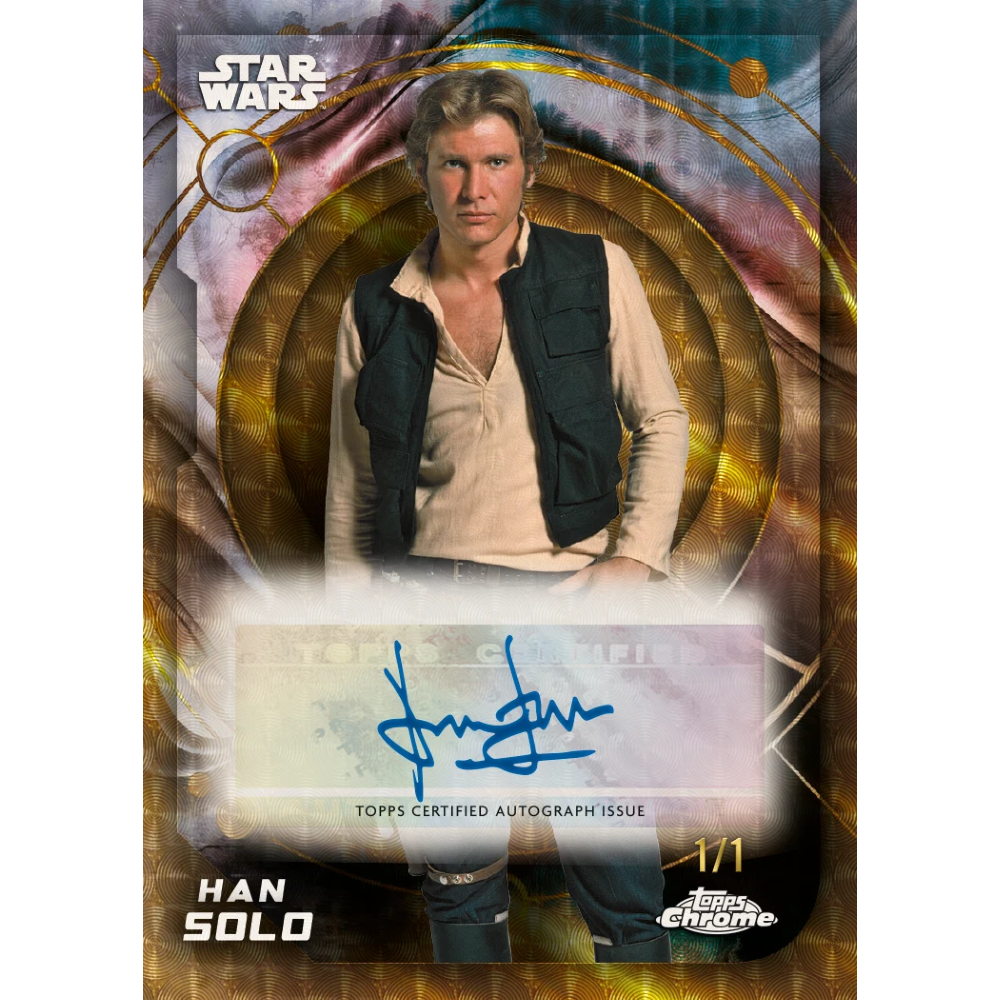 Topps Chrome - Star Wars Value Box 2026 Card Collezionabili 32 Carte Ufficiali - 8 Buste TCG