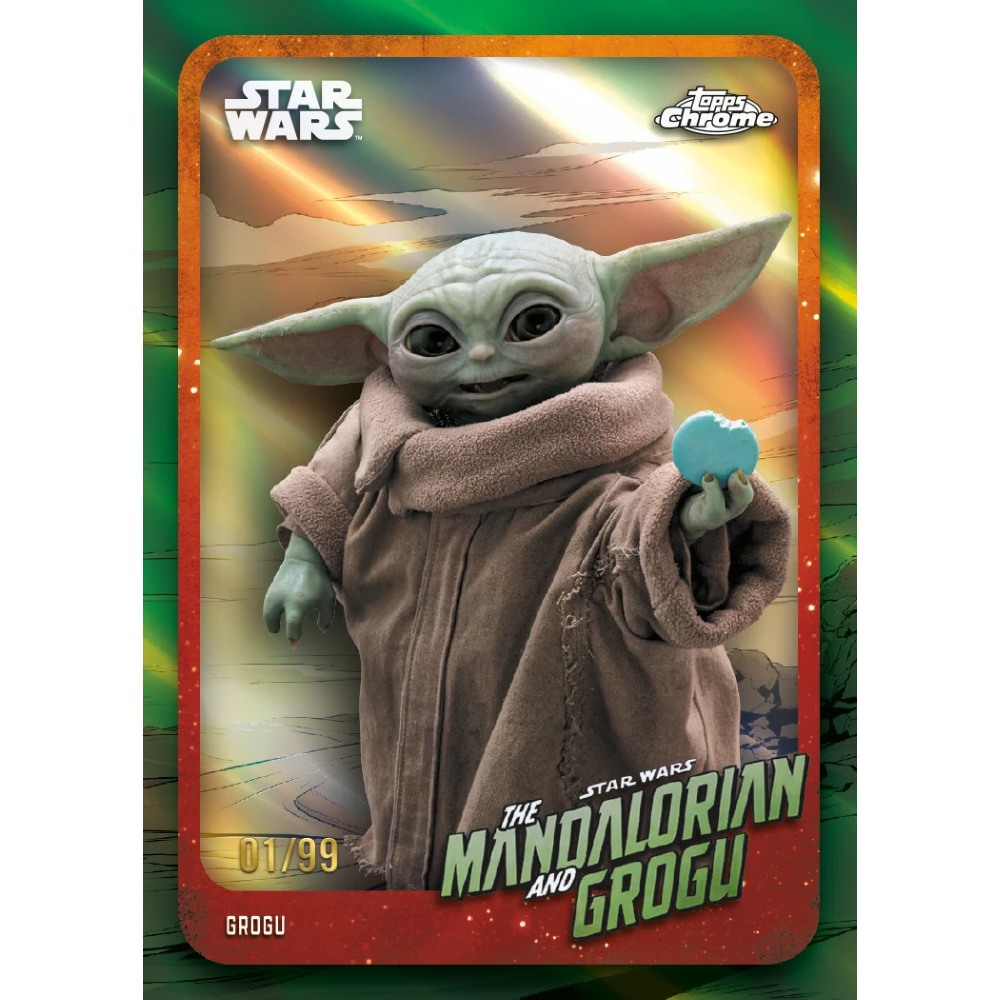 Topps Chrome - Star Wars Value Box 2026 Card Collezionabili 32 Carte Ufficiali - 8 Buste TCG