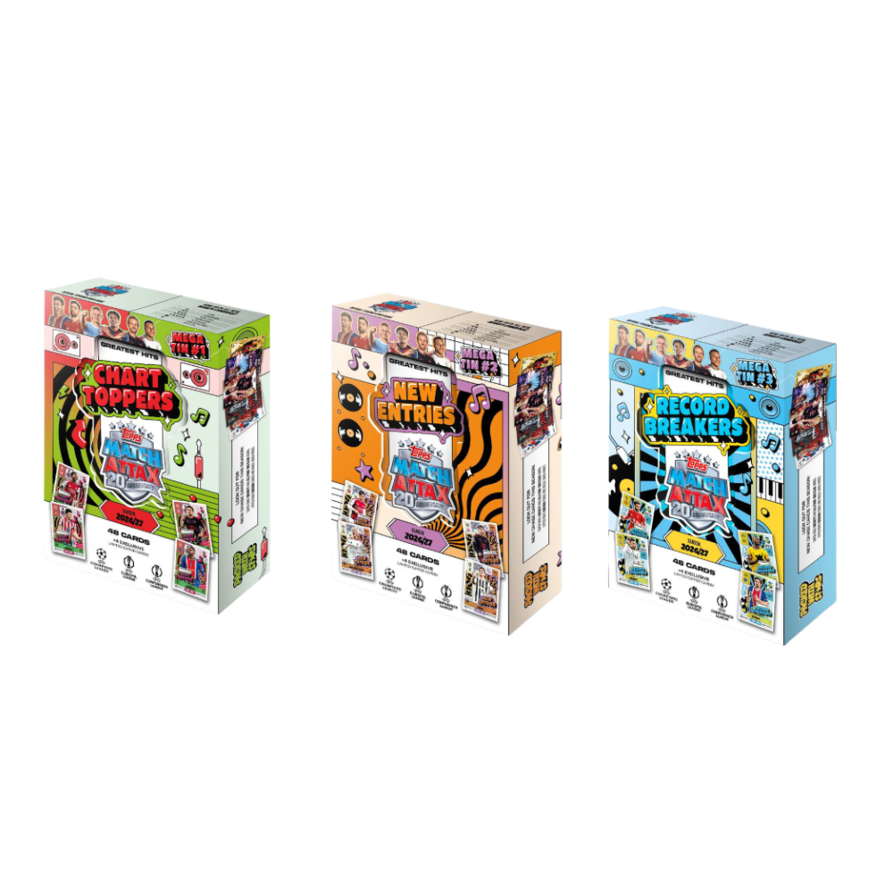 Topps Match Attax UCC 2026/27 - Mega Tin 1 (Chart Toppers) 48 Card Uefa Greatist Hits - TCG Da Collezione