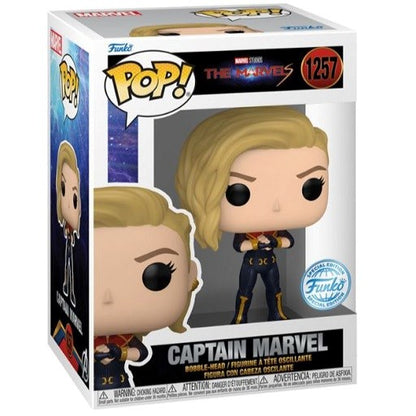 Funko Pop ! Marvel Studios - The Marvels - (1257) Captain Marvel Special Edition