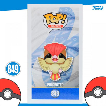 Funko Pop ! Games Pokemon - Pidgeotto (849) Vinyl Bird Figure Da Collezione Poke