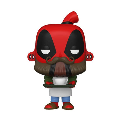 Funko Pop Marvel Deadpool 30Th - Coffee Barista Deadpool (775) Figure Beard Man