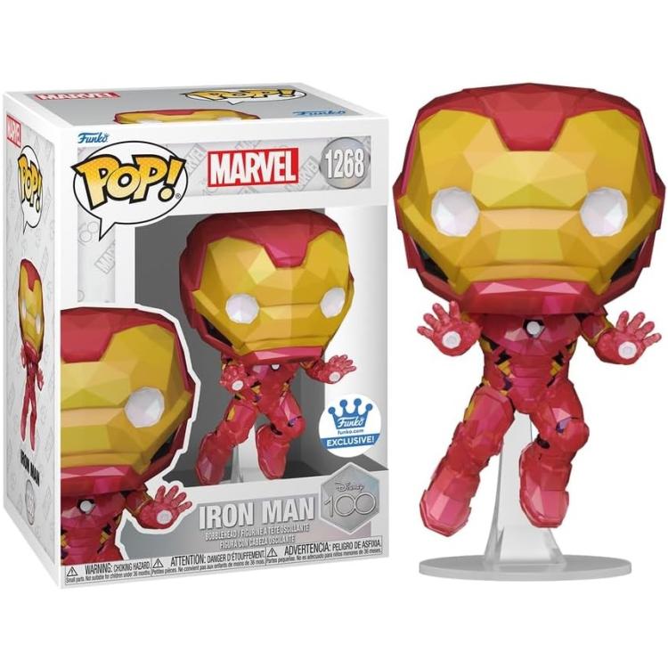Funko Pop ! Marvel Disney 100Th (1268) Iron Man Exclusive Vinyl Figure 9Cm