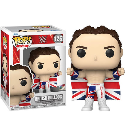 Funko Pop ! Wwe - (126) British Bulldog Wrestling Vinyl Figure 9Cm