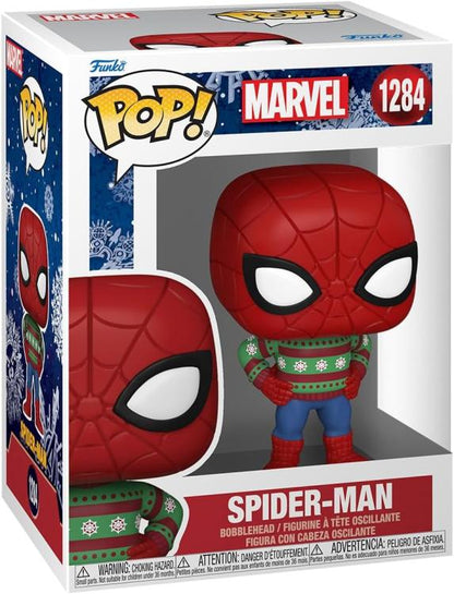 Funko Pop ! Marvel - (1284) Spider-Man Christmas Holiday Outfit 9cm