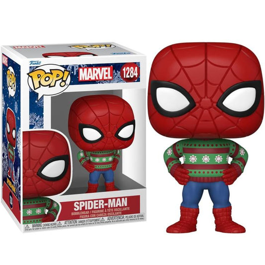 Funko Pop ! Marvel - (1284) Spider-Man Christmas Holiday Outfit 9cm