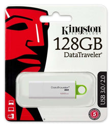 Kingston Pendrive Datatraveler 128Gb G4 DITG4/ 128Gb Usb 3.0 Nero Chiavetta Memoria