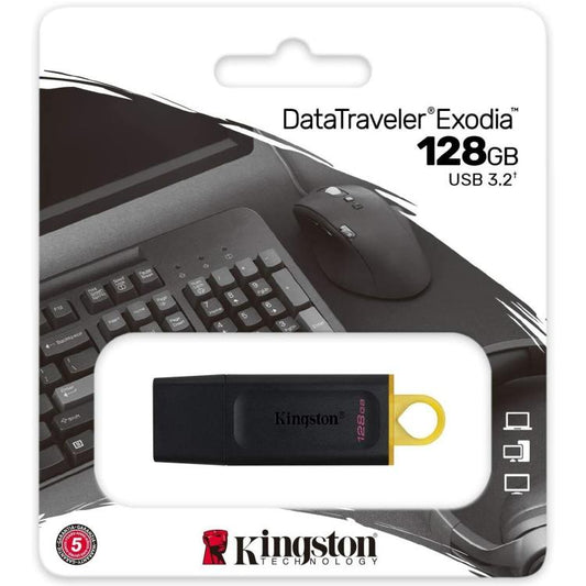 Kingston Pendrive 128Gb Dtx/128Gb 3.2 Gen1 Chiavetta Usb Memoria Pc Pennetta Hdd