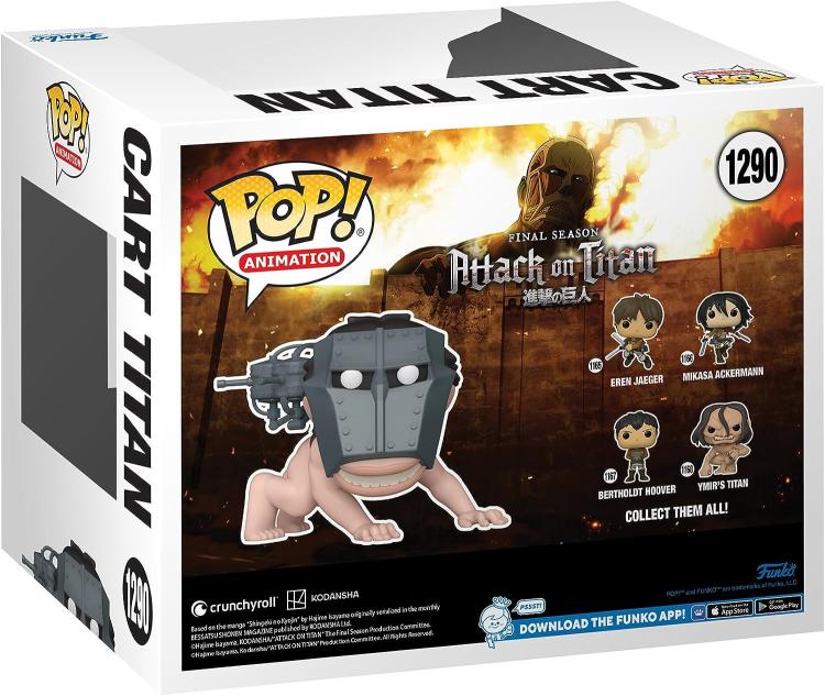 Funko Pop ! Animation - Attack On Titan (1290) Cart Titan Vinyl 15Cm Special Exm