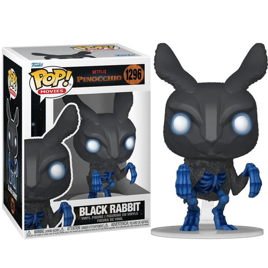 Funko Pop ! Movies: Pinocchio (Netflix) Black Rabbit (1296) Vinyl Action Figure