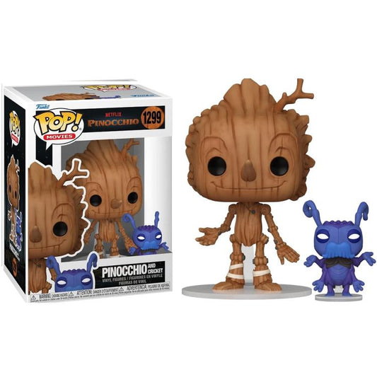 Funko Pop ! Movies: Pinocchio (Netflix) Pinocchio & Cricket (1299) Vinyl  Figure
