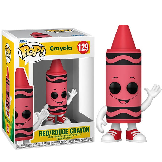 Funko Pop! Crayola (129) Crayon Red Vinyl Figure 9Cm Statuetta Da Collezione