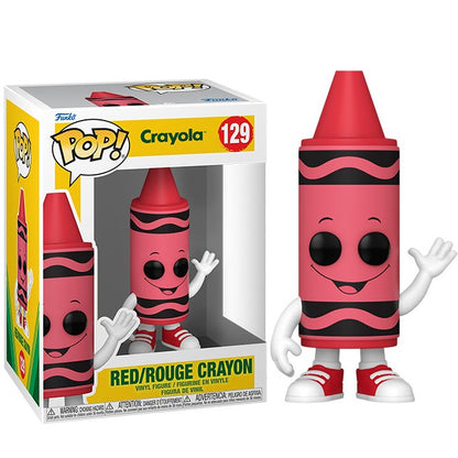 Funko Pop! Crayola (129) Crayon Red Vinyl Figure 9Cm Statuetta Da Collezione