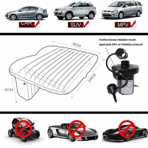 Materasso Letto Gonfiabile Per Auto Sedile Posteriore Macchina Con Pompa Airbed