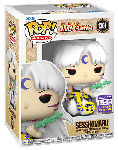 Funko Pop ! Animation Inuyasha - (1301) Sesshomaru W/Sword Glow Vinyl Figure