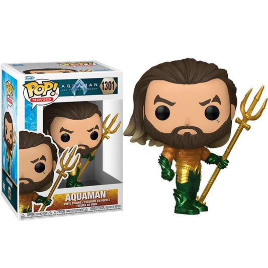 Funko Pop ! Movies Aquaman And The Lost Kingdom - (1301) Aquaman W/ Trident 9Cm