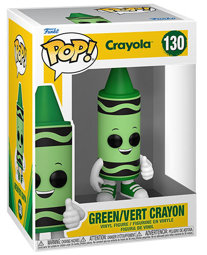 Funko Pop! Crayola (130) Crayon Green Vinyl Figure 9Cm Statuetta Da Collezione