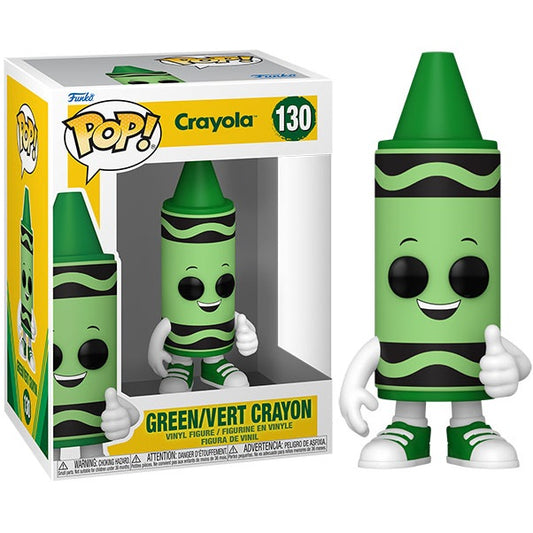 Funko Pop! Crayola (130) Crayon Green Vinyl Figure 9Cm Statuetta Da Collezione