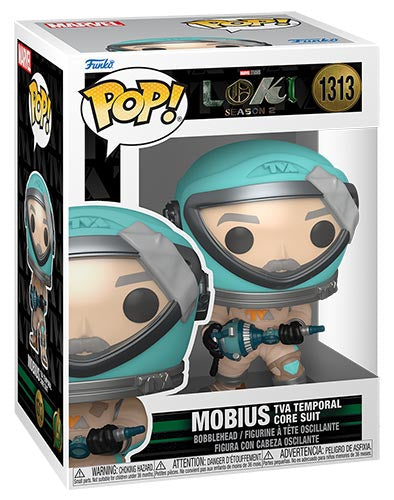 Funko Pop ! Marvel Loki S2 (1313) Mobius Temporal Suit Bobble Vinyl 9Cm Disney