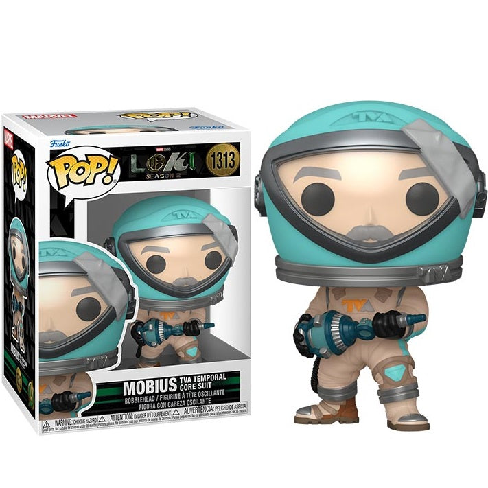 Funko Pop ! Marvel Loki S2 (1313) Mobius Temporal Suit Bobble Vinyl 9Cm Disney