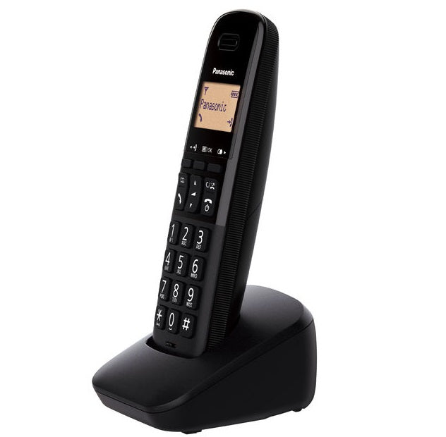 Panasonic Telefono Cordless Display Illuminato Portatile Kx-Tgb610Jtb Casa Nero