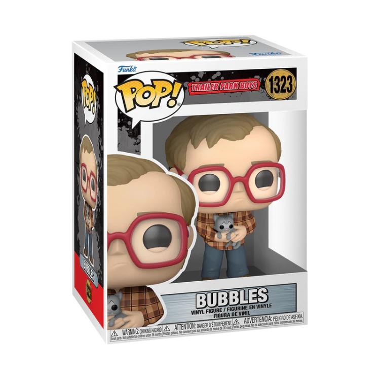 Funko Pop! Trailer Park Boys - (1323) Bubbles W/Cat Vinyl Figure 9Cm