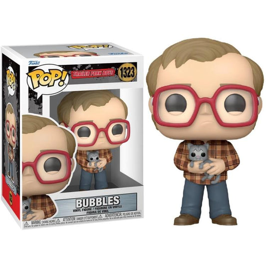 Funko Pop! Trailer Park Boys - (1323) Bubbles W/Cat Vinyl Figure 9Cm