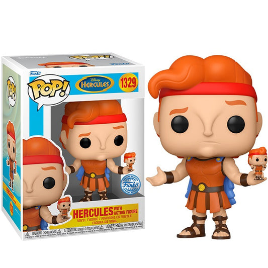 Funko Pop ! Disney Hercules (1329) Hercules W/Action Figure Special Edition 9Cm