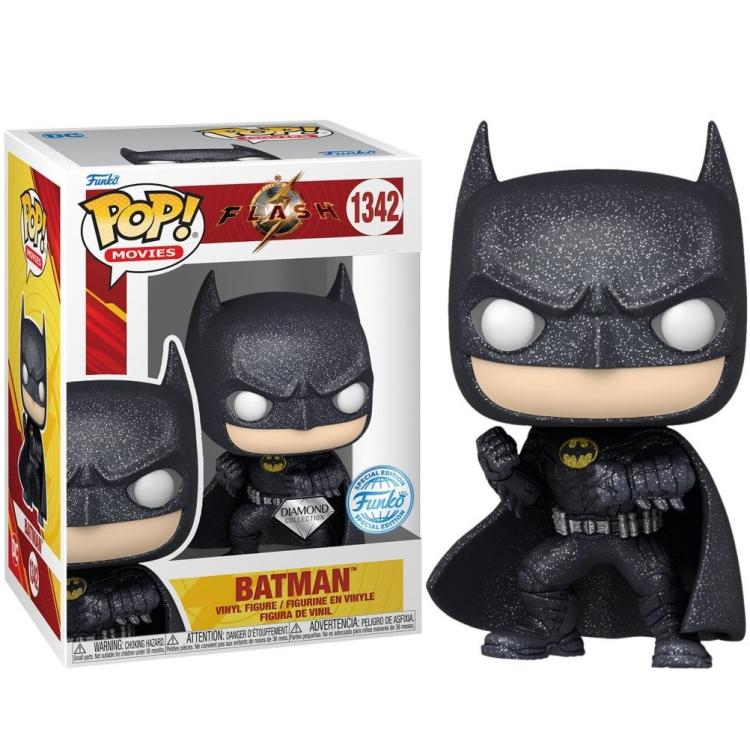 Funko Pop ! Movies The Flash - (1342) Batman Diamond Special Edition Figure 9Cm