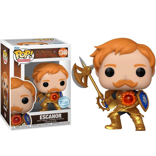 Funko Pop ! Animation Seven Deadly Sins (1346) Escanor W/Axe Special Edition Exm