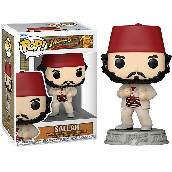 Funko Pop ! Movies Indiana Jones - (1352) Sallah Vinyl Figure 9Cm Statua Nuovo