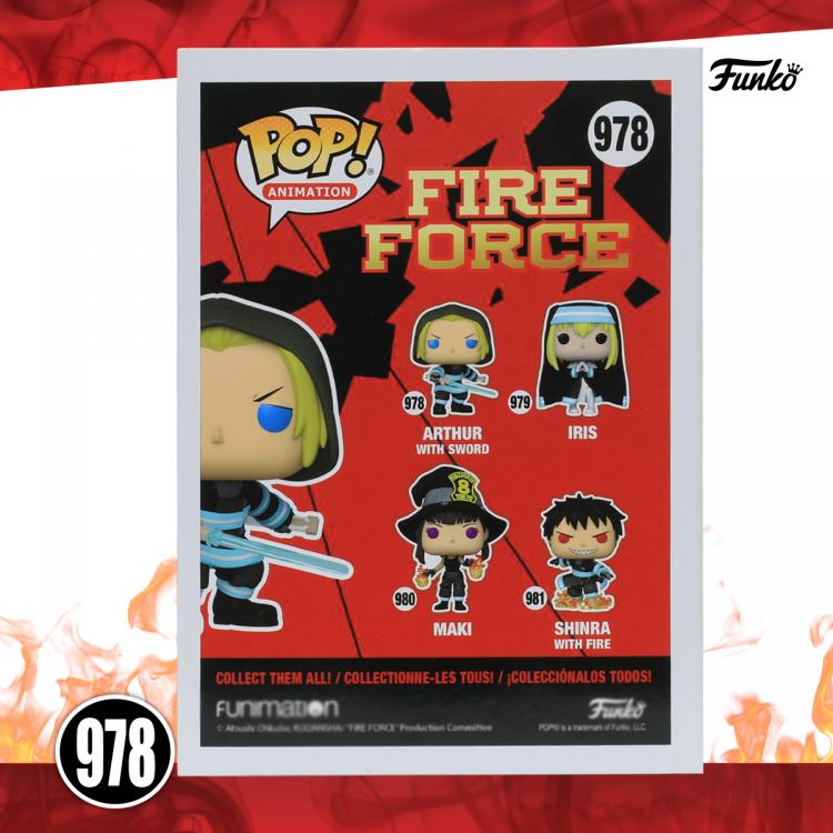 Funko Pop ! Animation Fire Force - (978) Arthur With Sword Figure Anime 9Cm