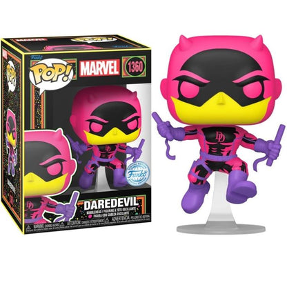 Funko Pop ! Marvel (1360) Daredevil (Blacklight) Special Edition - Figure 9Cm