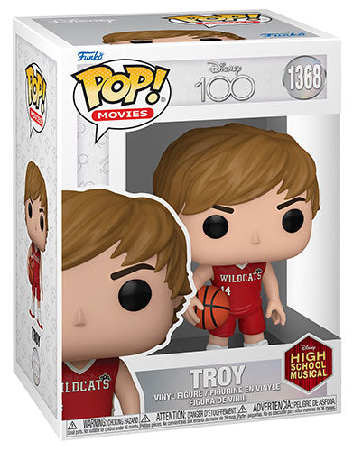 Funko Pop ! Movies Disney 100Th - High School Musical (1368) Troy Vinyl 9Cm