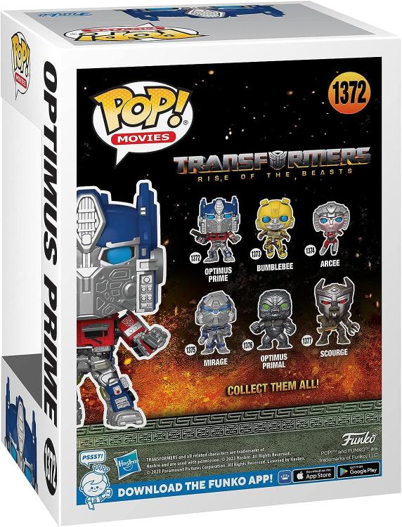 Funko Pop! Movies: Transformers Rise Of The Beasts (1372) Optimus Prime - Figure