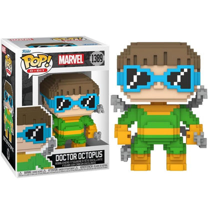 Funko Pop ! Marvel 8-Bit Spider-Man (1389) Doctor Octopus Vinyl Figure 9Cm