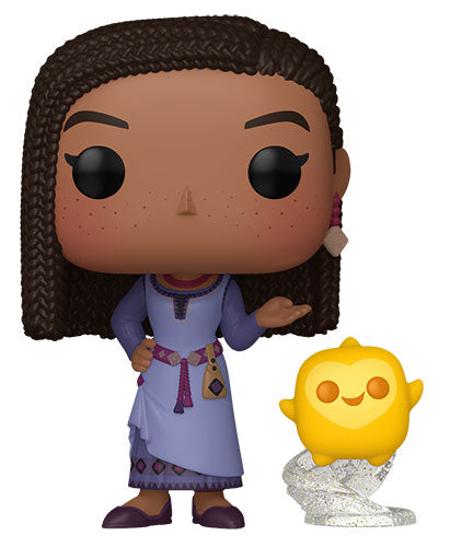 Funko Pop ! Disney Wish (1390) Asha With Star Vinyl Figure 9Cm Statua Collezione