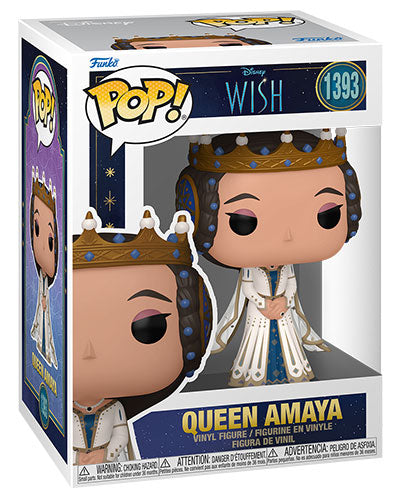 Funko Pop ! Disney Wish (1393) Queen Amaya Vinyl Figure 9Cm Statua Collezione