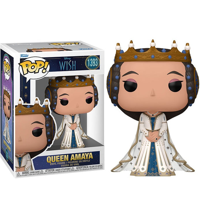 Funko Pop ! Disney Wish (1393) Queen Amaya Vinyl Figure 9Cm Statua Collezione