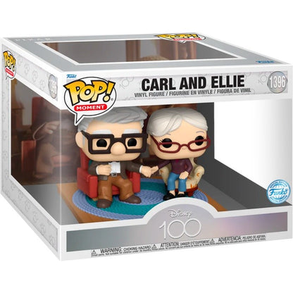 Funko Pop! Disney Th100 Up (1396) Ellie & Carl Vinyl Figure 9Cm Special Edition