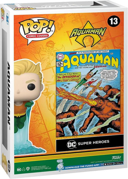 Funko Pop ! Comic Cover Dc - (13) Aquaman Vinyl Figure 9Cm Supereroe Nuovo