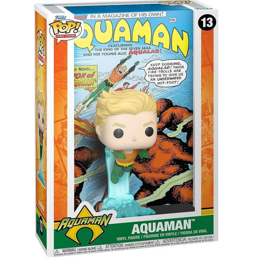 Funko Pop ! Comic Cover Dc - (13) Aquaman Vinyl Figure 9Cm Supereroe Nuovo