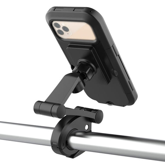 Supporto Cellulare Smartphone Per Bici/Moto Impermeabile Regolabile Fino A 6.7"
