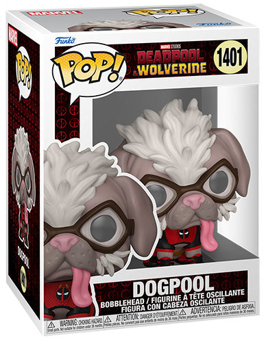 Funko Pop ! Marvel Studios - Deadpool & Wolverine (1401) Dogpool Figure 9Cm