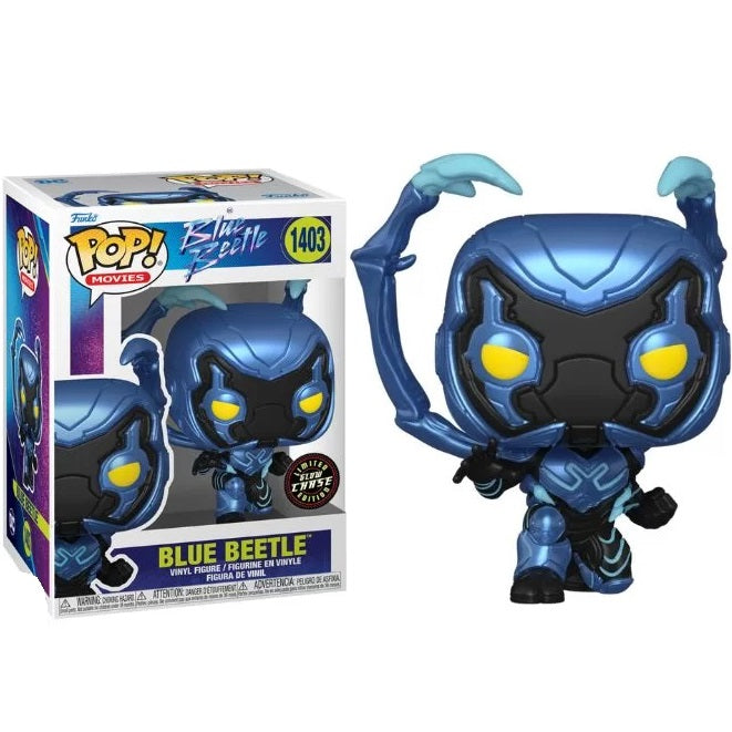 Funko Pop ! Movies - Blue Beetle - (1403) Blue Beetle Chase Vinyl Figure 9Cm