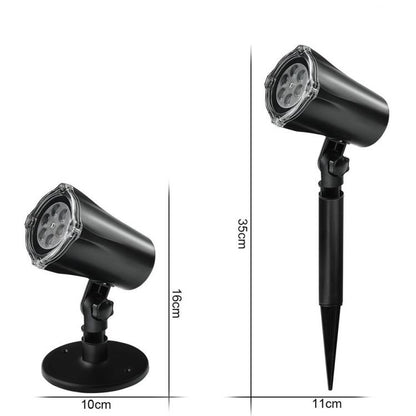 Proiettore Laser Natale Per Esterno Giardino Led Neve Albero Natale Stella Luci